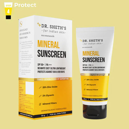 DR. SHETH'S WATERPROOF MINERAL SUNSCREEN 50G