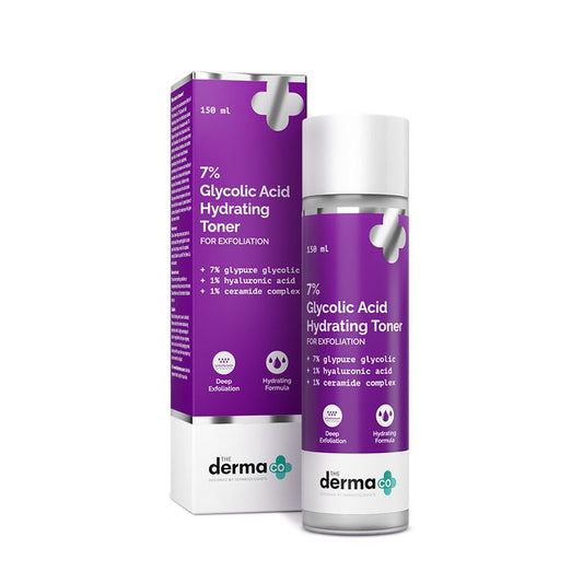7% GLYCOLIC ACID HYDRATING TONER WITH GLYCOLIC ACID & HYALURONIC ACID FOR GENTLE EXFOLIATION - 150 ML