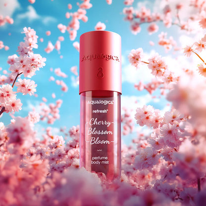 REFRESH+ CHERRY BLOSSOM BLOOM PERFUME BODY MIST WITH ZEMEA AND HYALURONIC ACID 150 ML