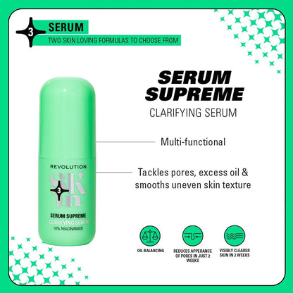 REVOLUTION SKIN SERUM SUPREME 10% NIACINAMIDE CLARIFYING SERUM