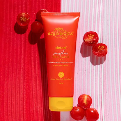 DETAN+ SMOOTHIE FACE WASH WITH CHERRY TOMATO & GLYCOLIC ACID FOR TAN REMOVAL - 100ML