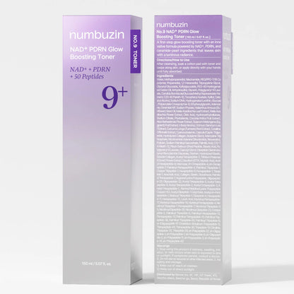 NO.9+ NAD+ PDRN GLOW BOOSTING TONER 150ML