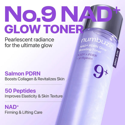 NO.9+ NAD+ PDRN GLOW BOOSTING TONER 150ML