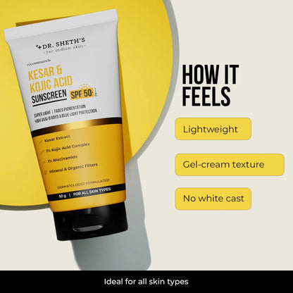 KESAR & KOJIC ACID SUNSCREEN - 50 GM