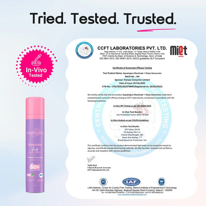 ILLUMINATE+ DEWY SUNSCREEN IN-VIVO TESTED SPF 50+ PA++++ WITH WILD BERRIES & ALPHA ARBUTIN - 5