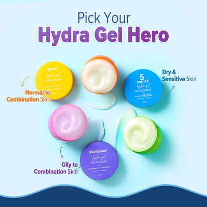 ILLUMINATE + HYDRA GEL MOISTURIZER WITH WILD BERRIES & ALPHA ARBUTIN - 200G