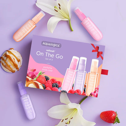 REFRESH+ PERFUME BODY MIST ON THE GO SET OF 3