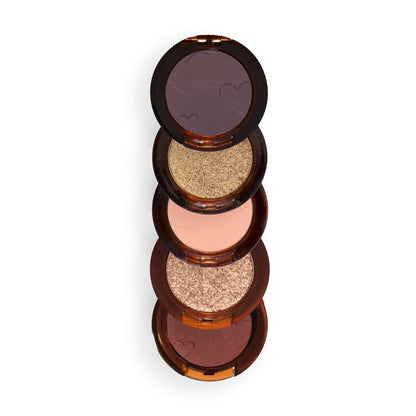 COCOA BRONZE I HEART REVOLUTION SNACK STACKS SHADOW PALETTE