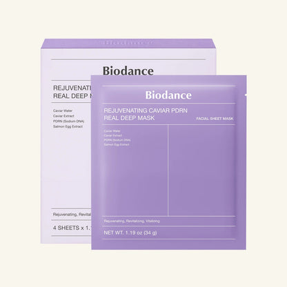 REJUVENATING CAVIAR PDRN REAL DEEP MASK (34G*4EA)