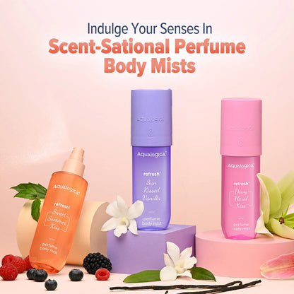 REFRESH+ SWEET SUMMER KISS PERFUME BODY MIST WITH ZEMEA AND HYALURONIC ACID 150 ML