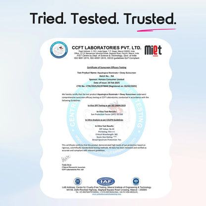 ILLUMINATE+ DEWY SUNSCREEN IN-VIVO TESTED SPF 50+ PA++++ WITH WILD BERRIES & ALPHA ARBUTIN - 5