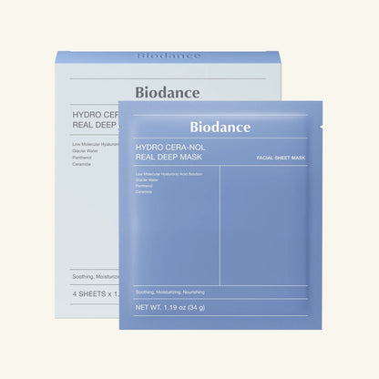 HYDRO CERA-NOL REAL DEEP MASK [34G*4 SHEETS]