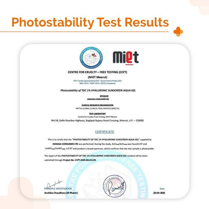 1% HYALURONIC LONG LASTING SUNSCREEN 50G