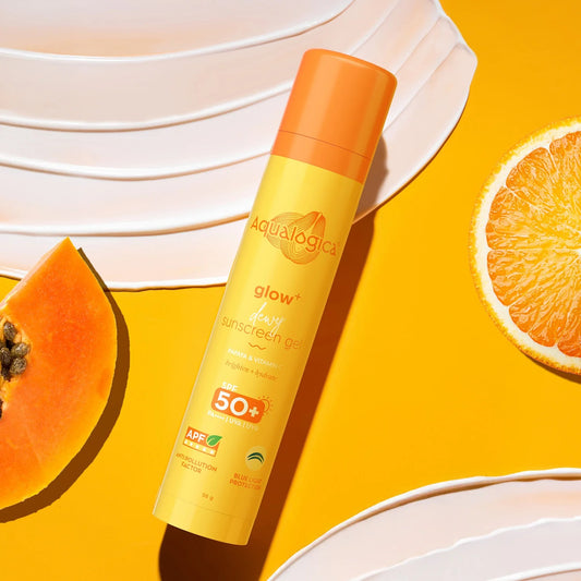 GLOW+ DEWY SUNSCREEN GEL IN-VIVO TESTED SPF 50+ PA++++ WITH PAPAYA & VITAMIN C - 50G