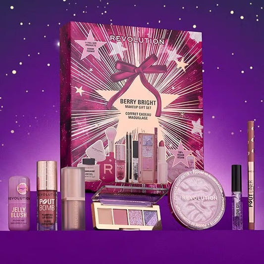 REVOLUTION BERRY BRIGHT BEAUTY MAKE UP SET