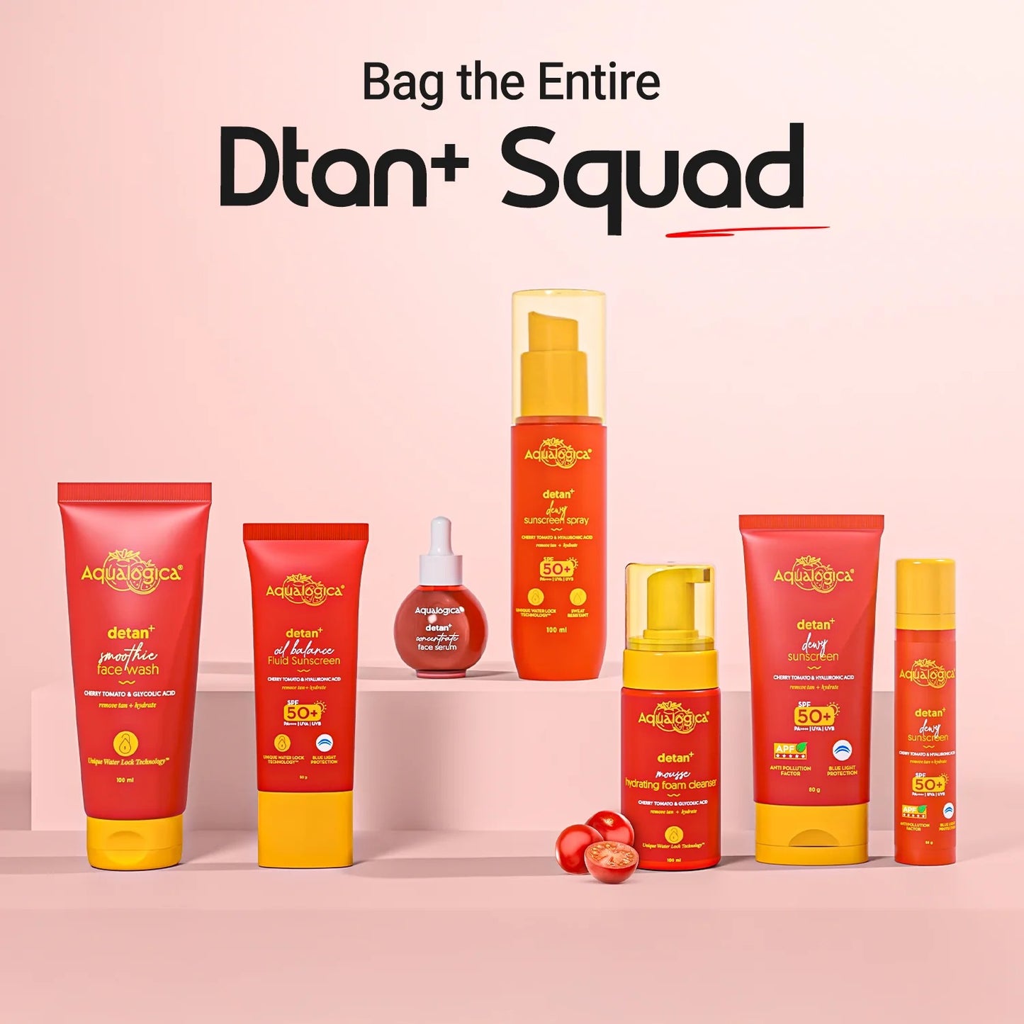 DETAN+ DEWY SUNSCREEN IN-VIVO TESTED SPF 50+ PA++++ WITH CHERRY TOMATO & HA - 50 G