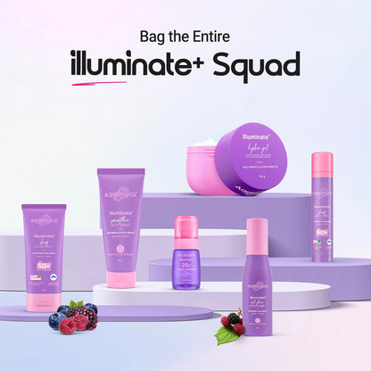 ILLUMINATE+ DEWY SUNSCREEN IN-VIVO TESTED SPF 50+ PA++++ WITH WILD BERRIES & ALPHA ARBUTIN - 5