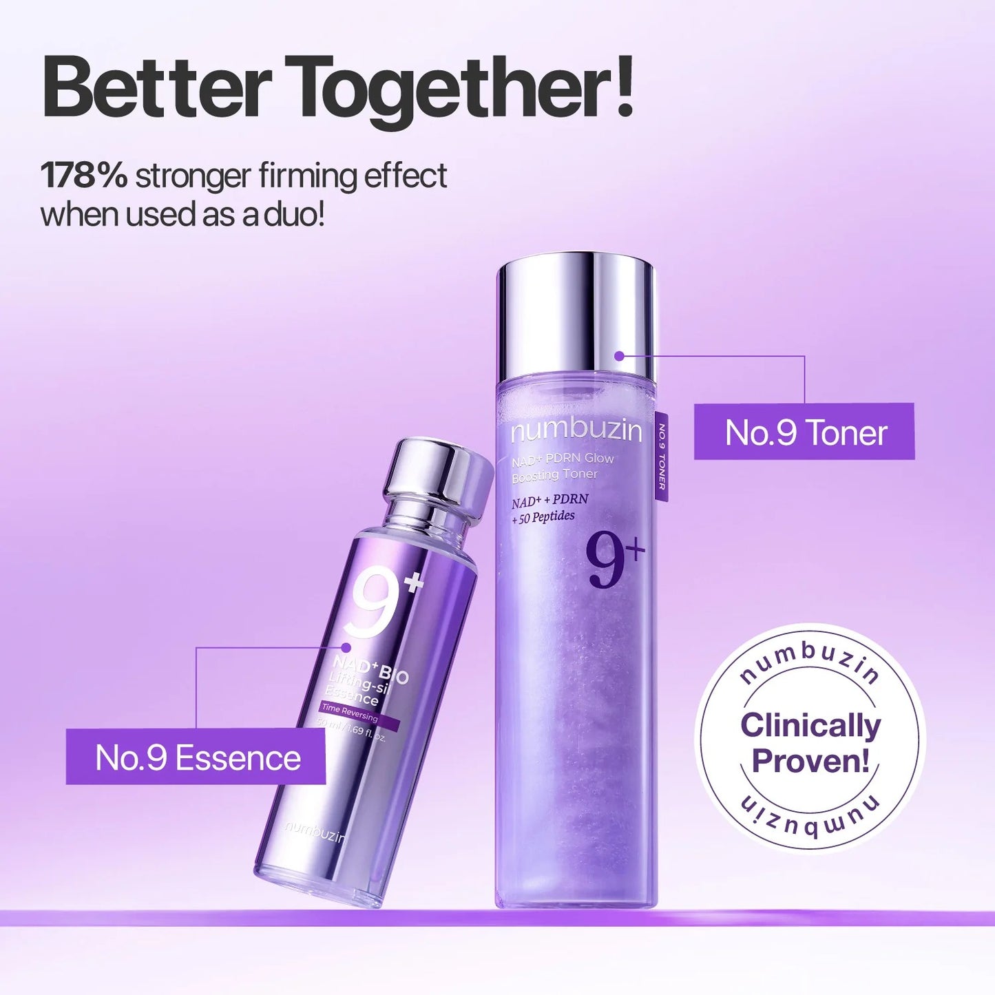 NO.9+ NAD+ PDRN GLOW BOOSTING TONER 150ML