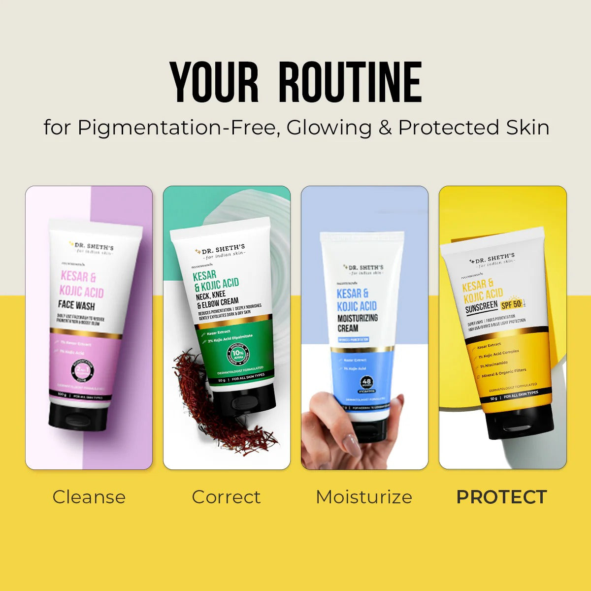 KESAR & KOJIC ACID SUNSCREEN - 50 GM