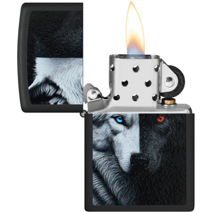 Zippo Wolf Black