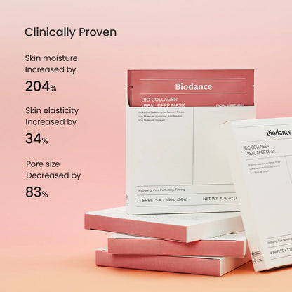 BIO-COLLAGEN REAL DEEP MASK [34G*4 SHEETS]
