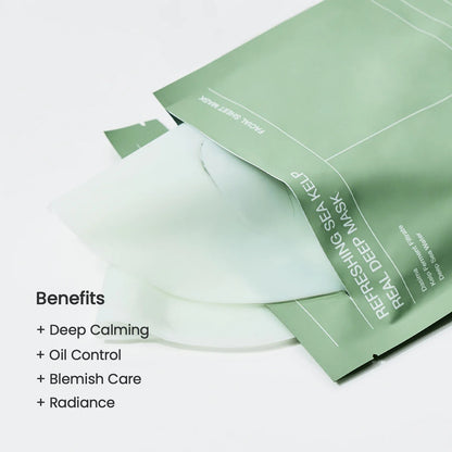 REFRESHING SEA KELP REAL DEEP MASK [34G*4 SHEETS]