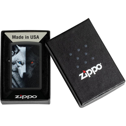 Zippo Wolf Black