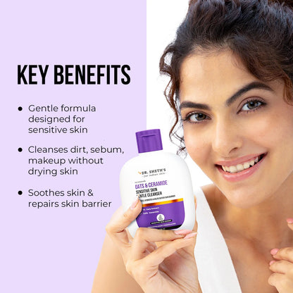 OATS & CERAMIDE SENSITIVE SKIN GENTLE CLEANSER 125ML