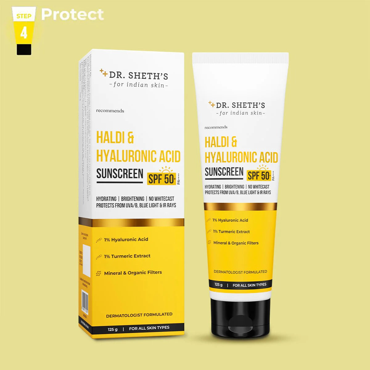 HALDI & HYALURONIC ACID SUNSCREEN - 50GM