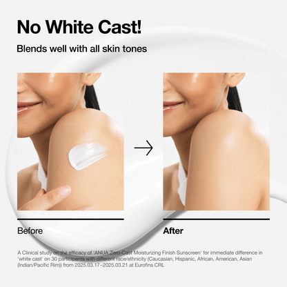 ZERO-CAST MOISTURIZING FINISH SUNSCREEN SPF 50+ PA++++ 50ML