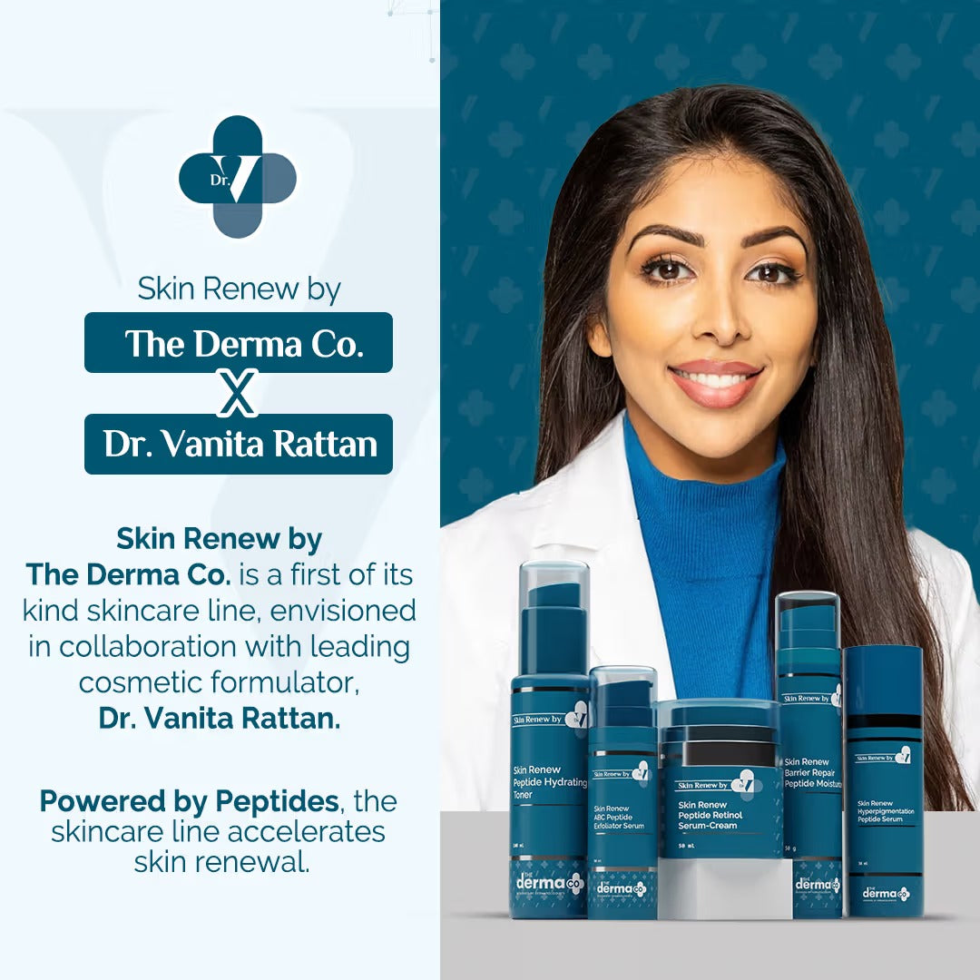 THE DERMA CO. X DR V SKIN RENEW HYPERPIGMENTATION PEPTIDE SERUM 30ML