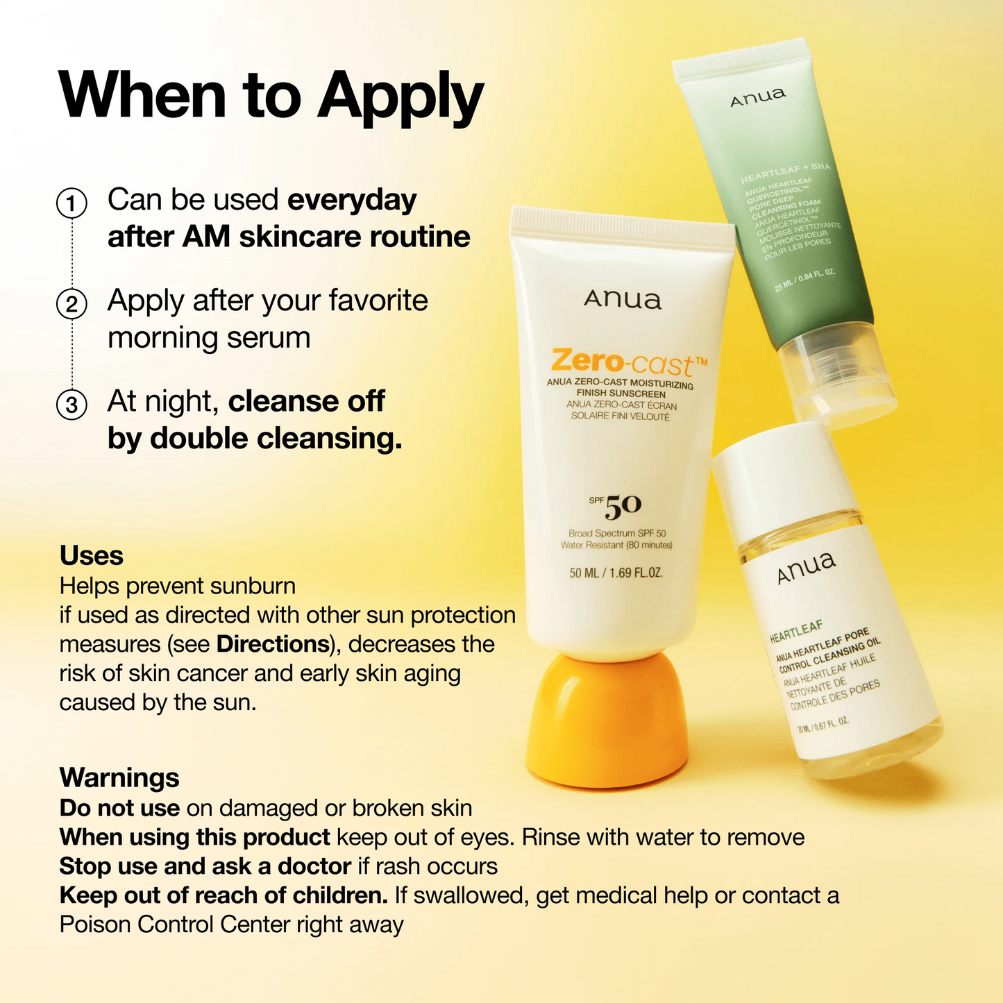 ZERO-CAST MOISTURIZING FINISH SUNSCREEN SPF 50+ PA++++ 50ML