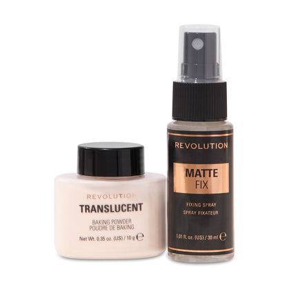 REVOLUTION MINI MATTE HERO'S MAKEUP SETTING DUO