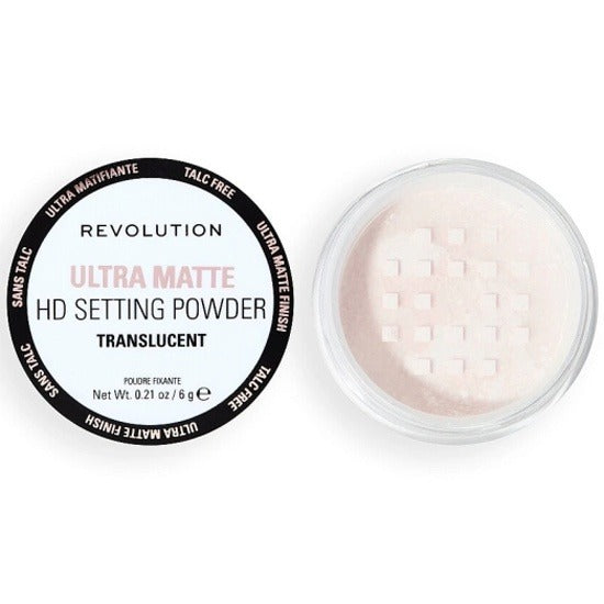 REVOLUTION ULTRA VELVET HD MATTE LOOSE SETTING POWDER TALC FREE TRANSLUCENT