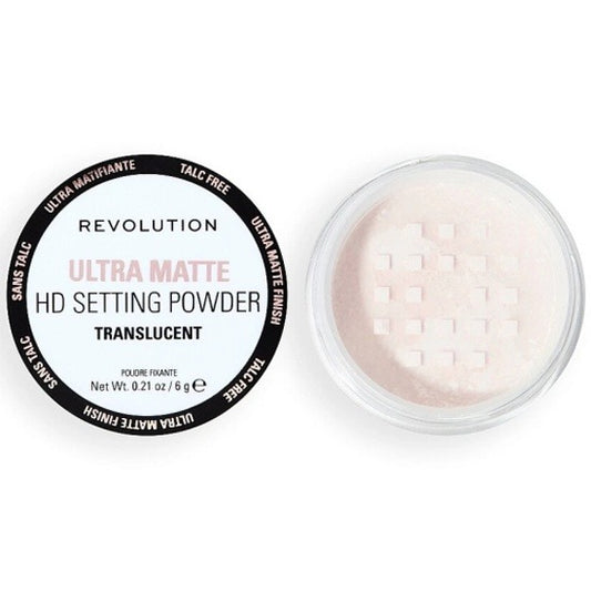 REVOLUTION ULTRA VELVET HD MATTE LOOSE SETTING POWDER TALC FREE TRANSLUCENT