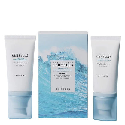 MADAGASCAR CENTELLA HYALU-CICA WATER-FIT SUN SERUM 50ML  (TWIN PACK)