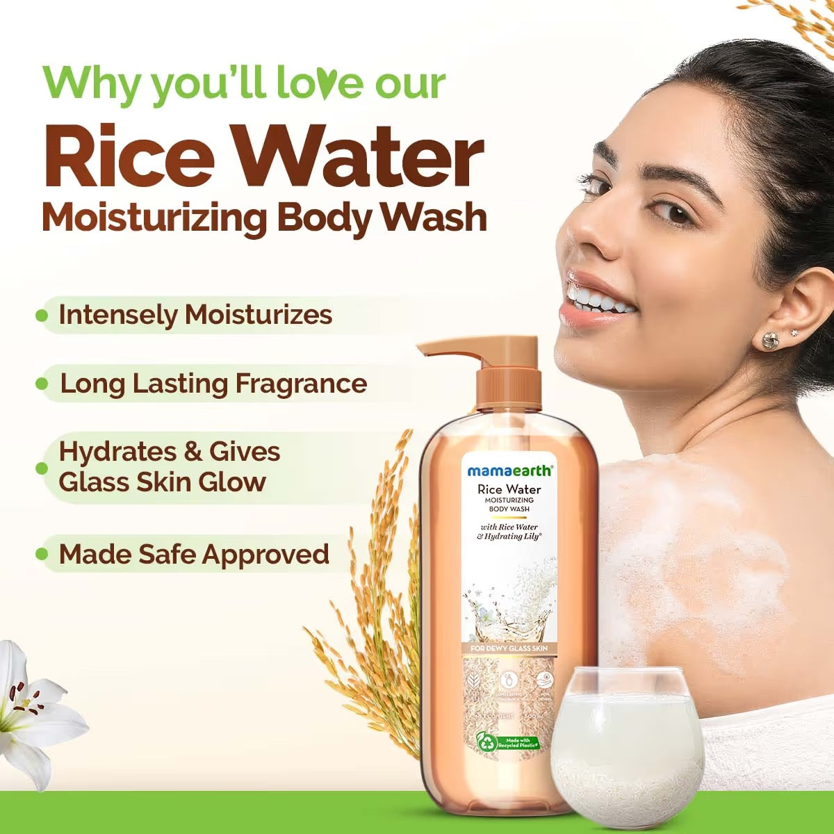 RICE WATER MOISTURIZING BODY WASH 500 ML