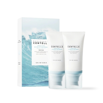 MADAGASCAR CENTELLA HYALU-CICA WATER-FIT SUN SERUM 50ML  (TWIN PACK)