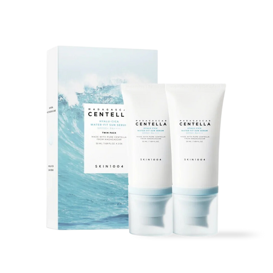 MADAGASCAR CENTELLA HYALU-CICA WATER-FIT SUN SERUM 50ML  (TWIN PACK)
