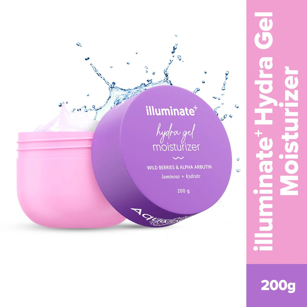 ILLUMINATE + HYDRA GEL MOISTURIZER WITH WILD BERRIES & ALPHA ARBUTIN - 200G