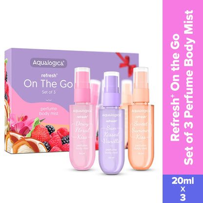 REFRESH+ PERFUME BODY MIST ON THE GO SET OF 3