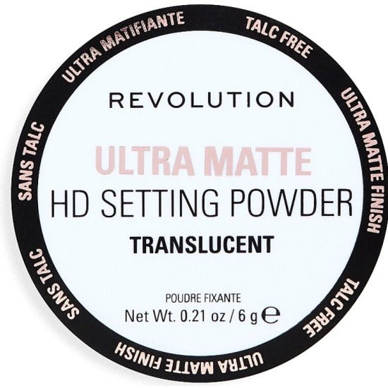 REVOLUTION ULTRA VELVET HD MATTE LOOSE SETTING POWDER TALC FREE TRANSLUCENT