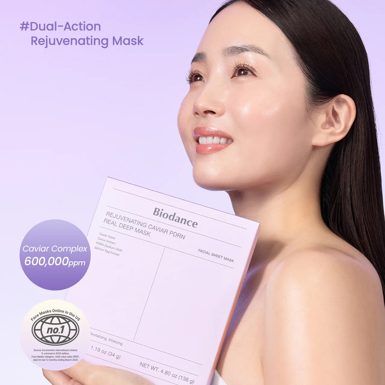REJUVENATING CAVIAR PDRN REAL DEEP MASK (34G*4EA)