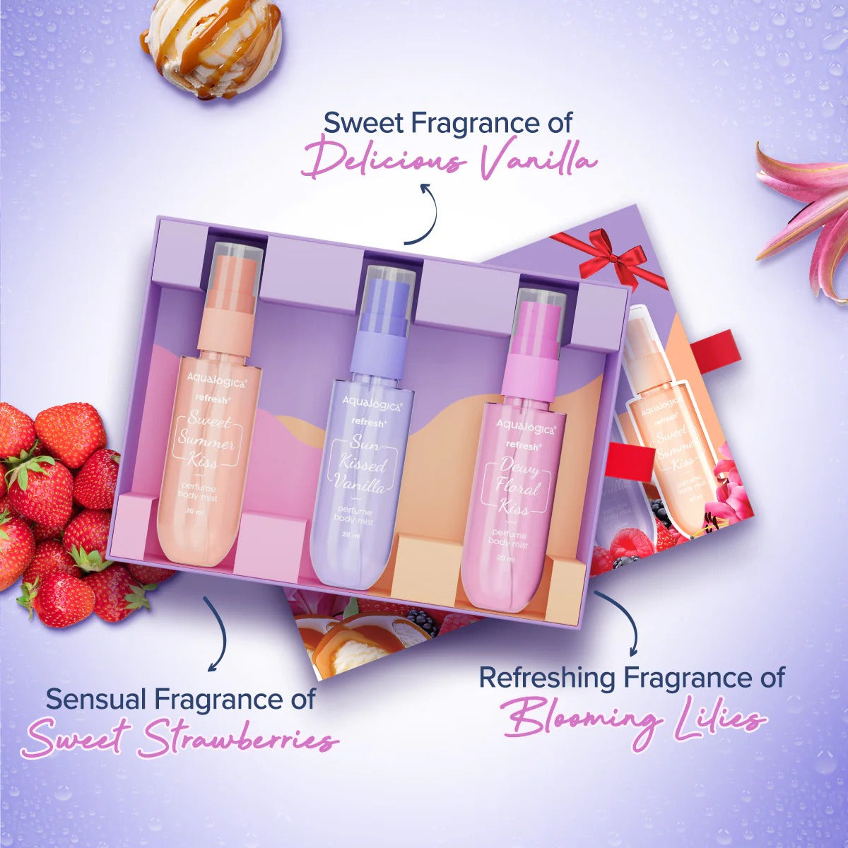 REFRESH+ PERFUME BODY MIST ON THE GO SET OF 3