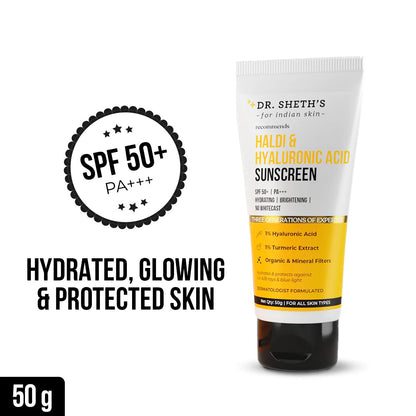 HALDI & HYALURONIC ACID SUNSCREEN - 50GM