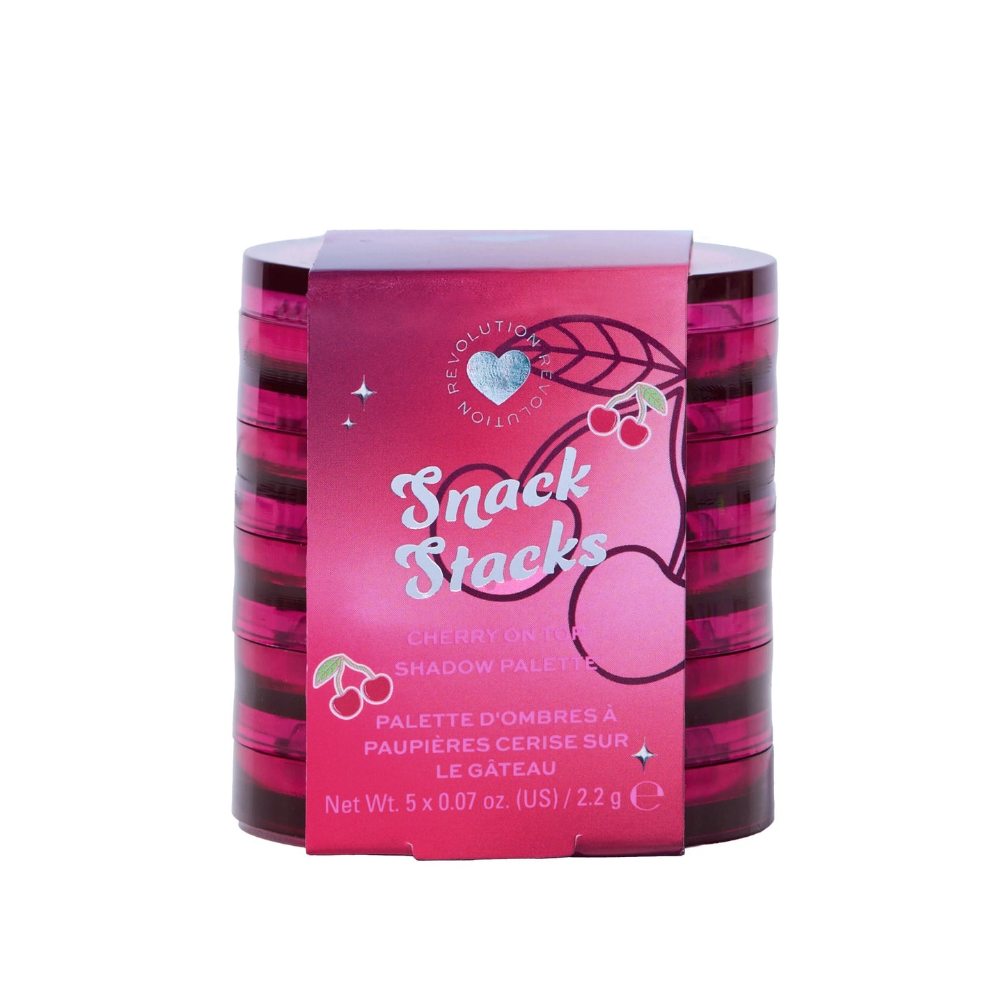 CHERRY ON TOP I HEART REVOLUTION SNACK STACKS SHADOW PALETTE