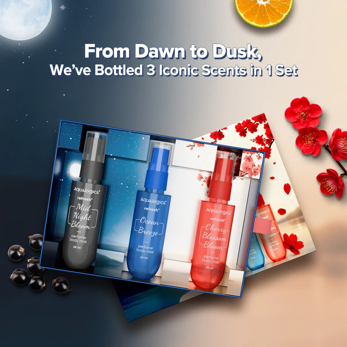 REFRESH+ MIST ME NOT SET OF 3 PERFUME BODY MIST