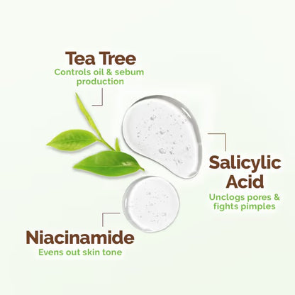 TEA TREE FACEWASH FOR ACNE & PIMPLES 100ML