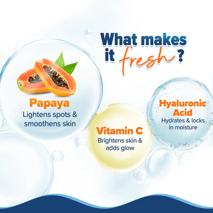 GLOW+ HYDRA GEL MOISTURIZER WITH VITAMIN C & PAPAYA - 200 G