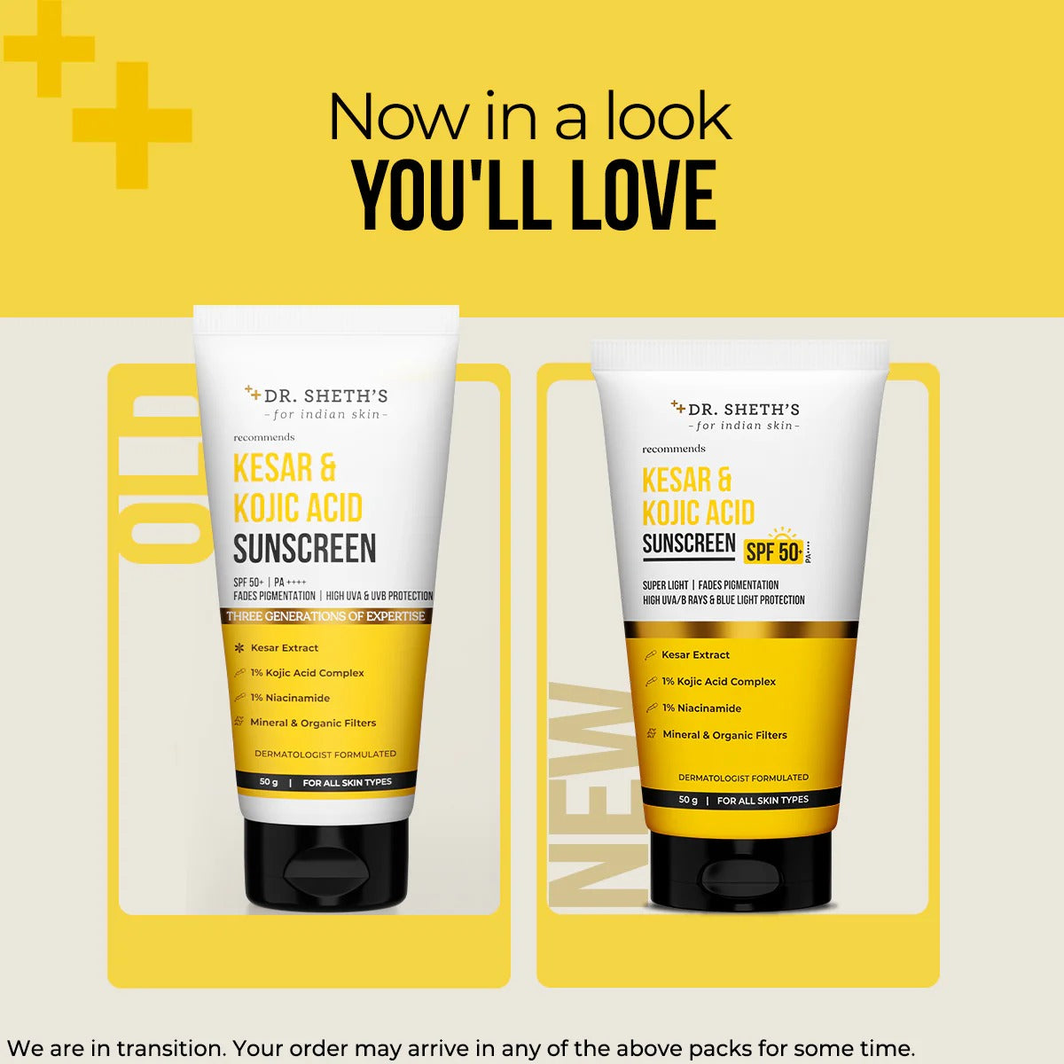 KESAR & KOJIC ACID SUNSCREEN - 50 GM